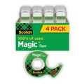 Just Launched | Scotch 4105 3/4 in. x 300 in. 1 in. Core Magic Tape In Handheld Dispenser - Clear (4/Pack) image number 0