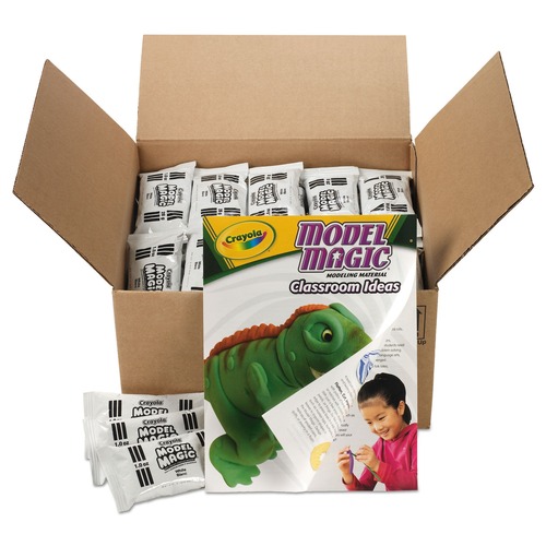 Clay & Modeling | Crayola 236001 6 lbs. Model Magic Modeling Compound - White (75/Carton) image number 0