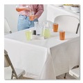 Linen and Table Accessories | Hoffmaster 210066 72 in. x 72 in. Tissue/Poly Tablecovers - White (25/Carton) image number 3