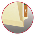 File Folders | Smead 34105 0.75 in. Expansion 2 Fasteners Letter Size TUFF Laminated Fastener Folders with Reinforced Tab - Manila Exterior (50/Box) image number 4