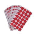 Labels | Universal UNV40103 0.75 in. Diameter Self-Adhesive Removable Color-Coding Labels - Red (28/Sheet, 36 Sheets/Pack) image number 1