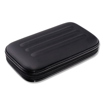 Innovative Storage Designs 67000 8.75 in. x 5.25 in. x 2 in. Soft-Sided Pencil Case - Large, Black
