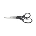 Arts & Crafts Supplies | Westcott 15583 8 in. Long 3.25 in. Cut Length KleenEarth Basic Plastic Handle Scissors - Straight Black Handle image number 0