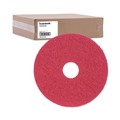 Cleaning & Janitorial Accessories | Boardwalk BWK4015RED 15 in. Diameter Buffing Floor Pads - Red (5/Carton) image number 0