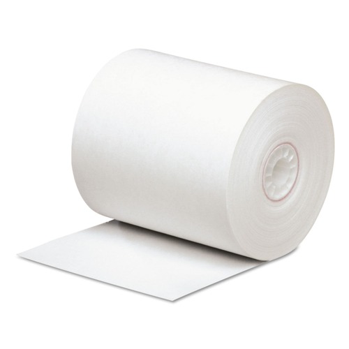 Register & Thermal Paper | PM Company 05290 Direct Thermal Printing 0.45 in. Core 3.13 in. x 290 ft. Paper Rolls - White (50/Carton) image number 0