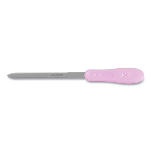 Letter Openers | Westcott 15424 9 in. Pink Ribbon Stainless Steel Letter Opener - Pink image number 0