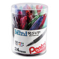 Pens | Pentel BK91MN24M 1 mm R.S.V.P. Mini Ballpoint Pen - Medium/Assorted Ink and Barrel Colors (24/Pack) image number 0