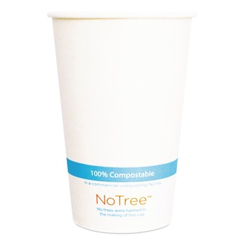 World Centric CUSU16C 16 oz. NoTree Paper Cold Cups - Natural (1000/Carton)