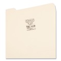 File Folders | Smead 10335 0.75 in. Expansion Reinforced 1/3-Cut Tab 11-pt Manila File Folders - Letter Size/Manila (100/Box) image number 2