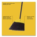 Brooms | Rubbermaid Commercial FG638906BLA 46 in. Smooth Sweep Angled Broom - Jumbo, Black/Yellow (6/Carton) image number 3