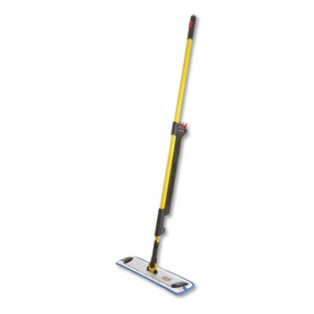 Rubbermaid Commercial HYGEN 1835528 17 in. Wide Microfiber Head 52 in. Yellow Plastic Handle Pulse Microfiber Spray Mop System