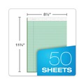Notebooks & Pads | TOPS 63190 (50) Pastel Green 8.5 in. x 11.75 in. Sheets Wide/Legal Rule Prism plus Colored Writing Pads (12/Pack) image number 2