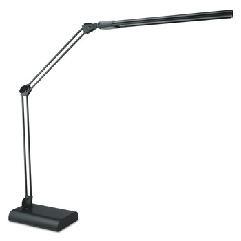 Alera ALELED908B 3.25 in. W x 6 in. D x 21.5 in. H Adjustable LED Desk Lamp - Black