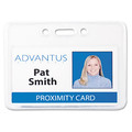 Label & Badge Holders | Advantus 75450 3.75 in. x 3 in. Holder 3.5 in. x 2.25 in. Insert Horizontal Proximity ID Badge Holders - Clear (50/Pack) image number 1