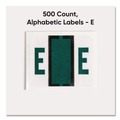 Labels | Smead 67075 1 in. x 1.25 in. E Color-Coded End Tab Filing Labels - White (500/Roll) image number 1