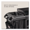Cleaning Carts | Rubbermaid Commercial 2202586 Cleaning Caddy Compatible with Full-Size and Compact Housekeeping Carts - Black (6/Carton) image number 3