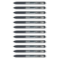 Pens | Paper Mate 1951719A InkJoy Medium 0.7 millimeter Retractable Gel Pen - Black Ink/Barrel (1-Dozen) image number 4