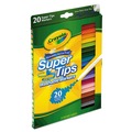 Washable Markers | Crayola 588106 Fine/Broad Bullet Tips Washable Super Tips Markers - Assorted Colors (20/Set) image number 1