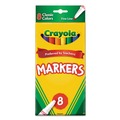 Permanent Markers | Crayola 587709 Non-Washable Fine Bullet Tip Marker - Assorted Classic Colors (8/Set) image number 0