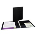 Binders | Avery 27250 11 in. x 8.5 in. 1 in. Capacity 3 Rings Durable Non-View Binder with DuraHinge and Slant Rings - Black image number 1