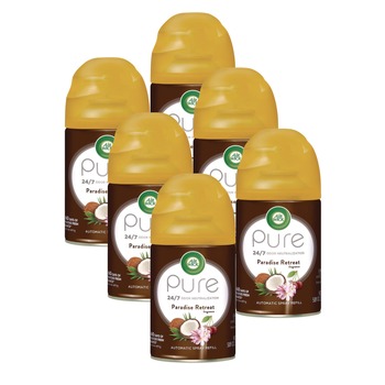Air Wick 62338-91099 Freshmatic Life Scents 5.89 oz. Aerosol Spray Ultra Refill - Paradise Retreat (6/Carton)
