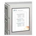 File Jackets & Sleeves | C-Line 37991 9.2 x 11.69 Magnetic Mount Cubicle Keepers Display Holders - Clear (25/Box) image number 1