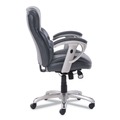 Office Chairs | SertaPedic 49711GRY 18.75 in. to 21.75 in. Seat Height Supports Up to 300 lbs. Emerson Task Chair - Gray Seat/Back, Silver Base image number 2