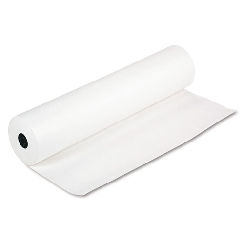Arts & Crafts Supplies | Pacon P0067001 48 lbs. Text Weight 36 in. x 1000 ft. Spectra ArtKraft Duo-Finish Paper - White (1-Roll) image number 0