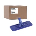 Mops | Boardwalk 528170 4 in. x 9 in. Plastic Swivel Pad Holder - Blue (12/Carton) image number 3