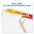 Dividers & Tabs | Avery 11419 8-Tab Color Tabs 11 in. x 8.5 in. Traditional Color Tabs Print and Apply Index Maker Clear Label Dividers (5/Pack) image number 2