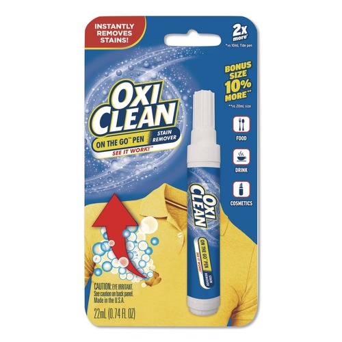 All-Purpose Cleaners | OxiClean 80575-23564 On-the-Go Pen Stain Remover, Bonus Size, 22 mL Pen image number 0