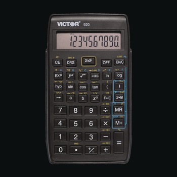 Victor 920 920 10-Digit LCD Compact Scientific Calculator with Hinged Case