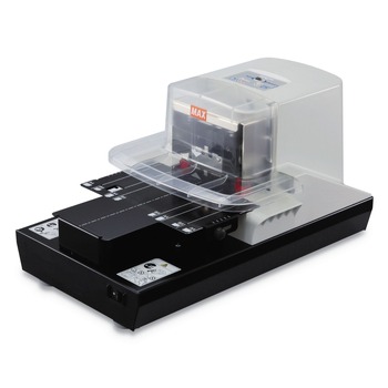  | MAX EH110F 100-Sheet Capacity Professional Heavy Duty Flat Clinch Stapler - Gray