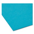 File Folders | Smead 10291 1/3-Cut Tabs Assorted Letter Size 0.75 in. Expansion Interior File Folders - Teal (100/Box) image number 3