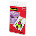Labels | Scotch PL900G-SR 4.38 in. x 6.38 in. 9.5 mil Self-Sealing Laminating Pouches - Gloss Clear (5/Pack) image number 2