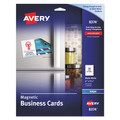 Copy & Printer Paper | Avery 08374 2 x 3.5 Inkjet Magnetic Business Cards - White (30/Pack) image number 0