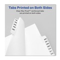 Dividers & Tabs | Avery 01058 11 in.x 8.5 in. 10-Tab Avery Style 58 Preprinted Legal Exhibit Side Tab Index Dividers - White (25/Pack) image number 3