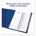 Back to School Sale | Avery 11846 Ready Index 11 in. x 8.5 in. 1-Tab 1 to 31 Customizable TOC Dividers - White/Multicolor Tabs (1-Set) image number 8