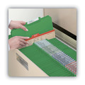 File Folders | Smead 21546 1/3-Cut Tabs Assorted Letter Size 1 in. Expansion Recycled Heavy Pressboard Folders - Green (25/Box) image number 5
