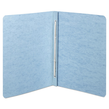 ACCO A7017022 8.5 in. x 11 in. 2 in. Capacity Two-Piece Prong Fastener Top Bound Report Cover with Tyvek Reinforced Hinge - Light Blue