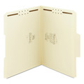 File Folders | Smead 14535 0.75 in. Expansion 2 Fasteners Letter Size 11-pt SuperTab Reinforced Guide Height Fastener Folders - Manila (50/Box) image number 0