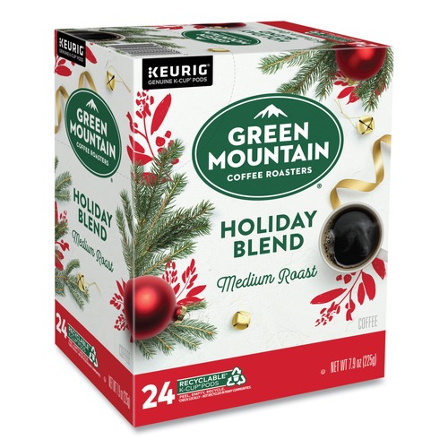 Food Service | Green Mountain Coffee 5000373747 Medium Roast Holiday Blend K-Cups (24/Box) image number 0