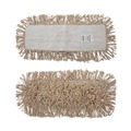 Labor Day Sale | Boardwalk BWK1318 18 in. x 5 in. Industrial Hygrade Cotton Dust Mop Head - White image number 1