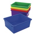Boxes & Bins | Storex 62530U05C Storage Tray, Deep, 2.81 gal, 10.65-in x 13.17-in x 5.2-in, Assorted Bright, 5/Pack image number 3