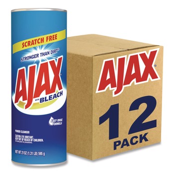 Ajax 61034403 21 oz Powder Cleanser with Bleach - Fresh Scent (12/Carton)