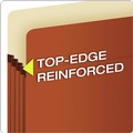 File Folders | Pendaflex 1534G-OX 5.25 in. Expansion Letter Size Standard Expanding File Pockets - Redrope (10/Box) image number 2
