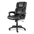 Office Chairs | Alera ALEBRN42B19 18.15 in. to 21.77 in. Seat Height Brosna Series Mid-Back Task Chair Supports Up to 250 lbs. - Black Seat/Back, Black Base image number 2