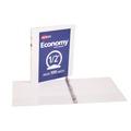 Back to School Sale | Avery 05706 3 Round Rings 0.5 in. Capacity 11 in. x 8.5 in. Economy View Binder - White image number 1