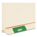 File Folders | Smead 67426 1.5 in. x 1.5 in. 6 Numerical End Tab File Folder Labels - Green (1-Roll) image number 4