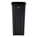 Trash & Waste Bins | Rubbermaid Commercial FG356988BLA Untouchable Waste Container, Square, Plastic, 23gal, Black image number 0